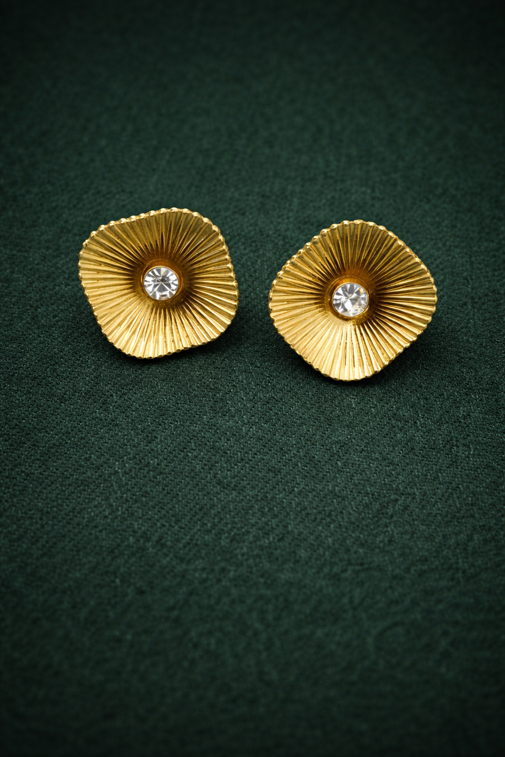 Sunburst Crystal Stud Earrings