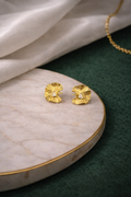 Ginkgo Glow Stud Earrings