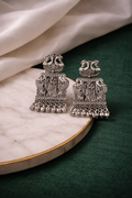 Antique Silver Temple Earrings