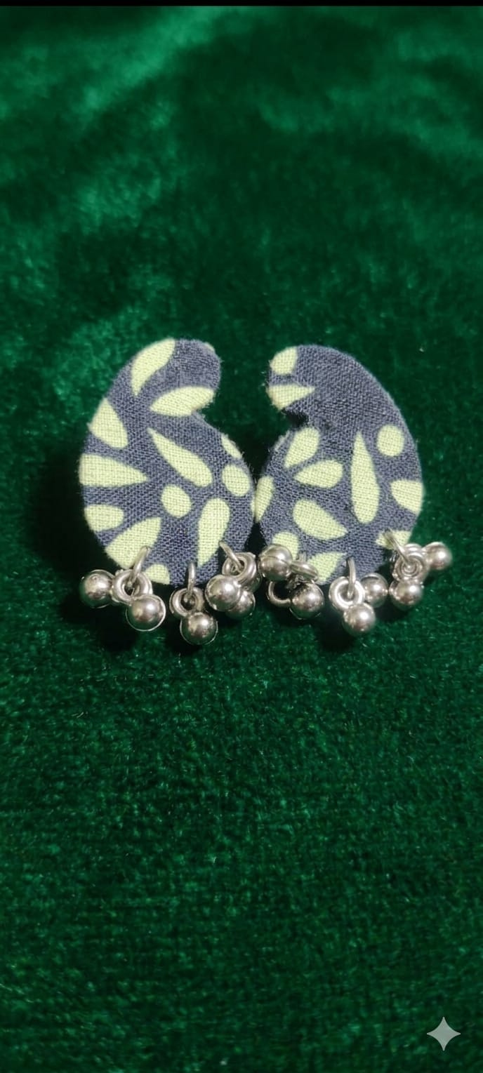 Neel Aakar Fabric Earrings