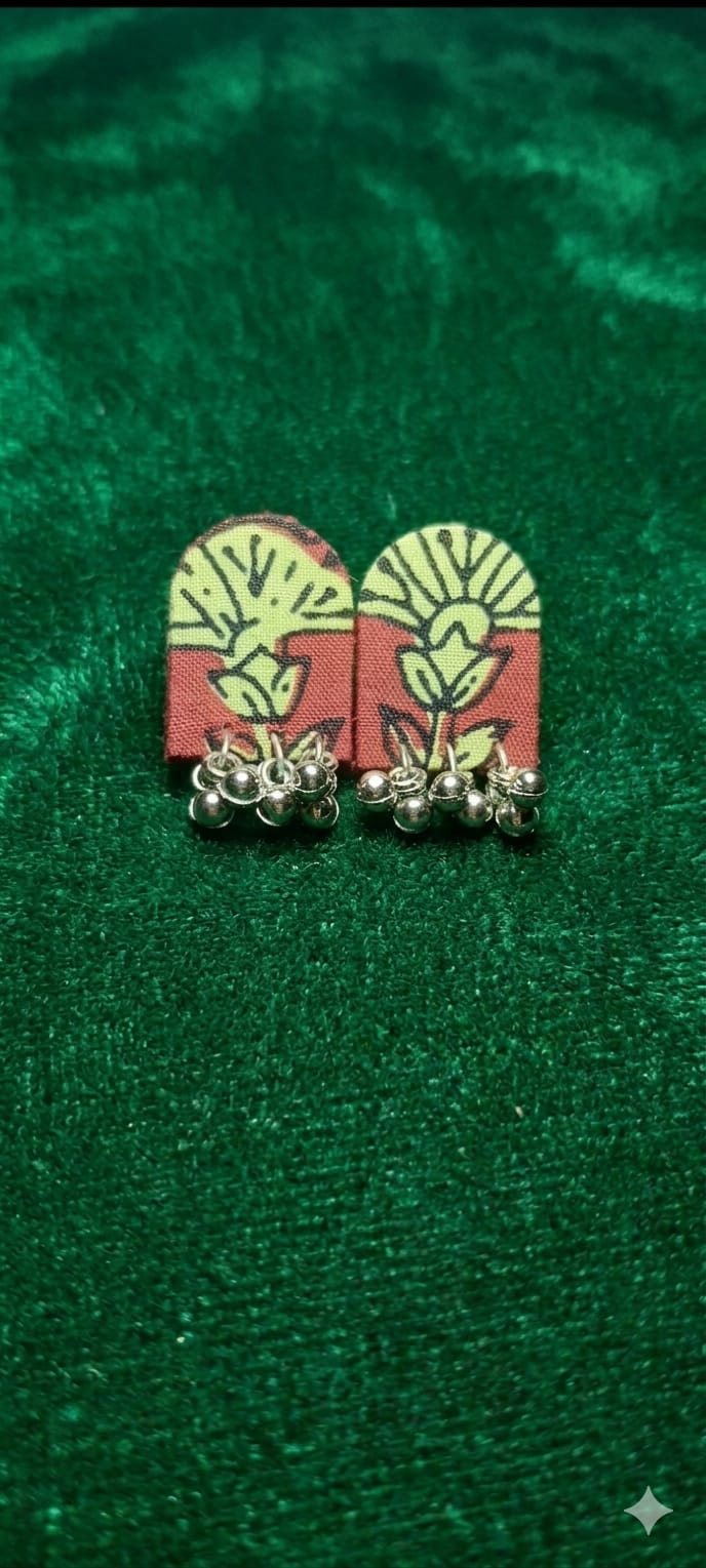 Udaya Bloom Fabric Earrings
