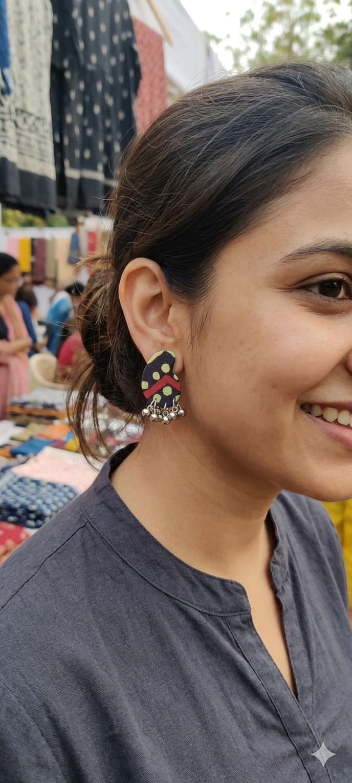 Rangrekha Fabric Earrings