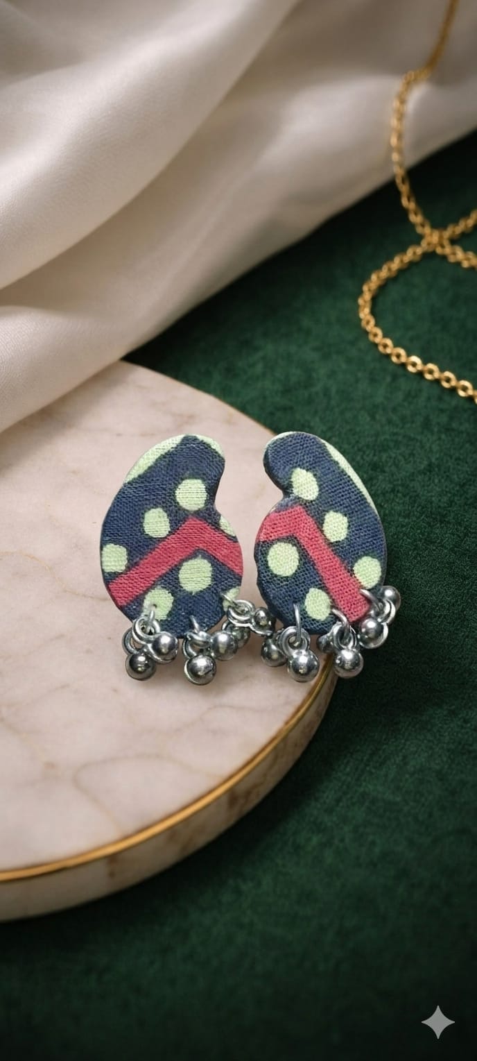 Rangrekha Fabric Earrings