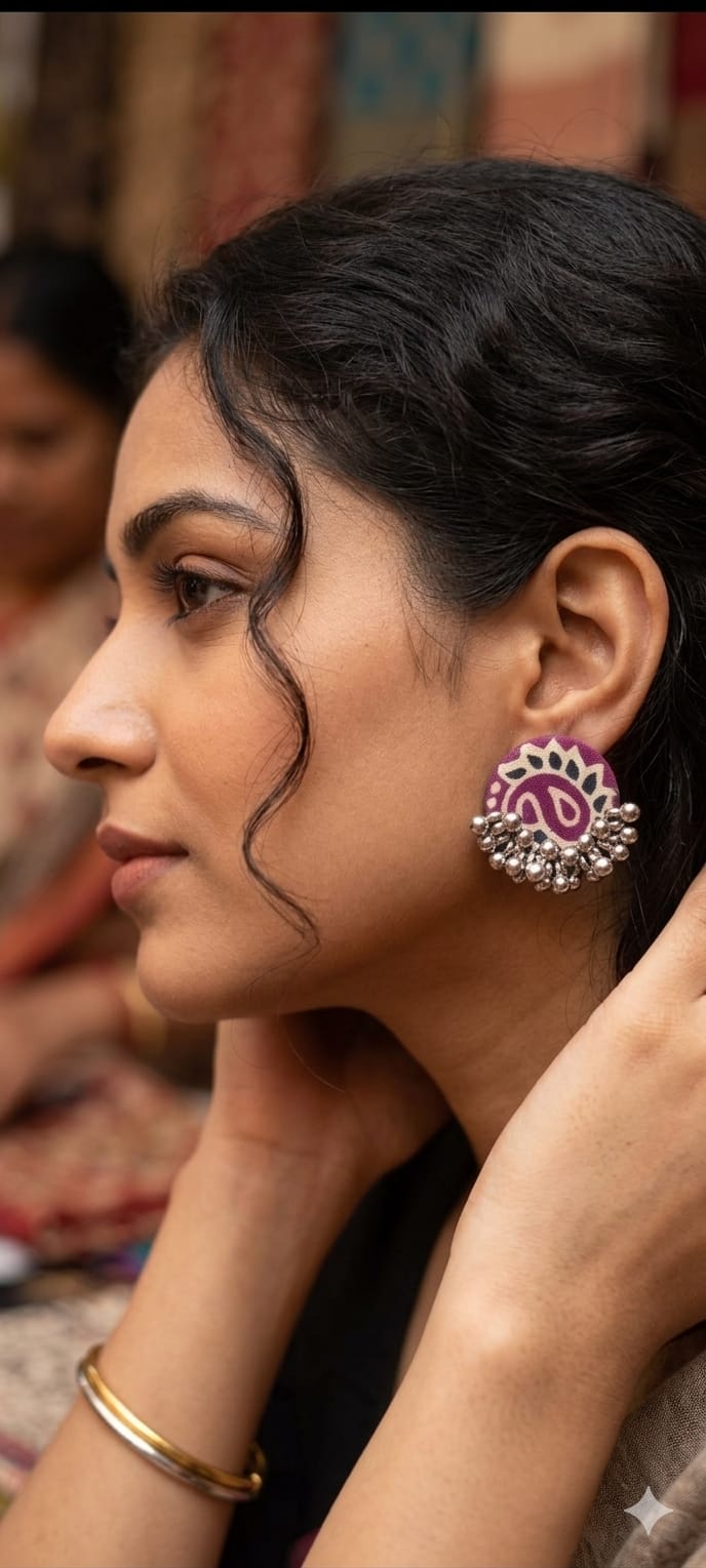 Gulbaari Fabric Earrings