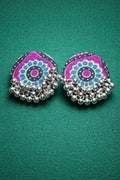 Rang Mandala Fabric Earrings